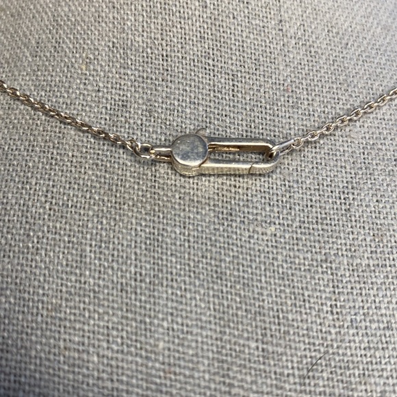 Gucci Square Logo Pendant Necklace in Sterling Silver (18in) - Picture 5 of 5